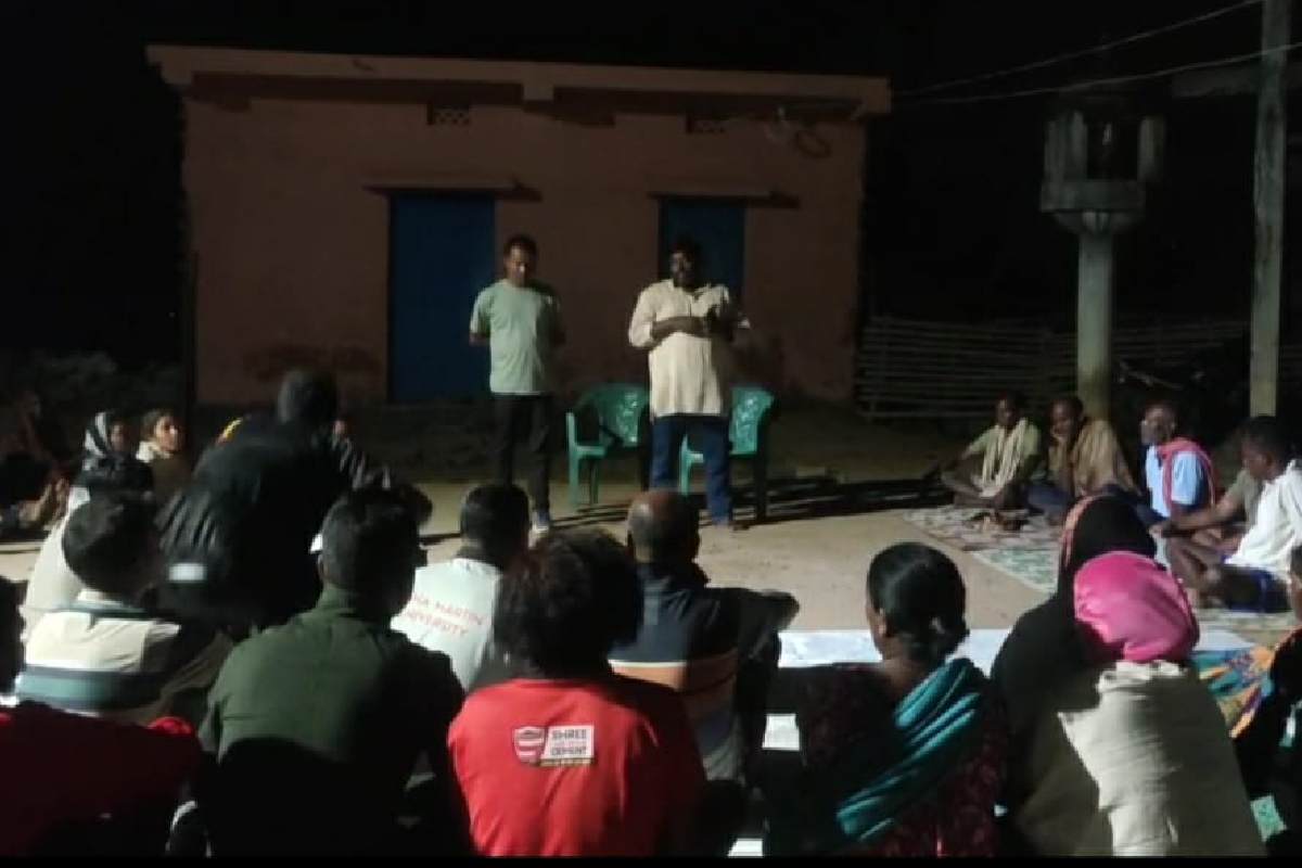 Protest against dumping yard