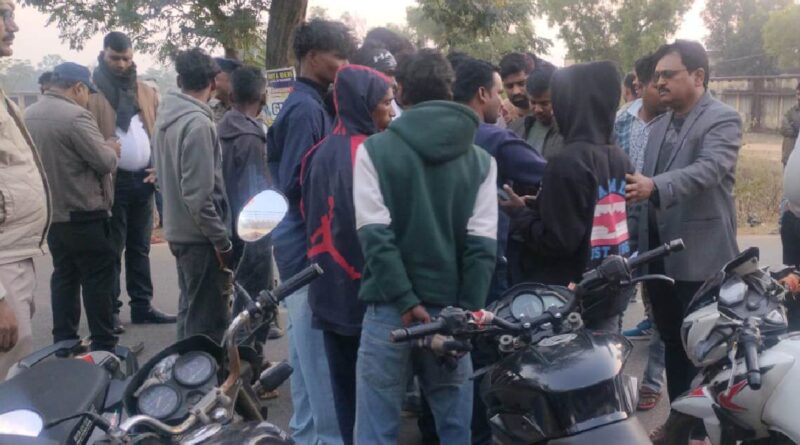 Challans issued to bike riders