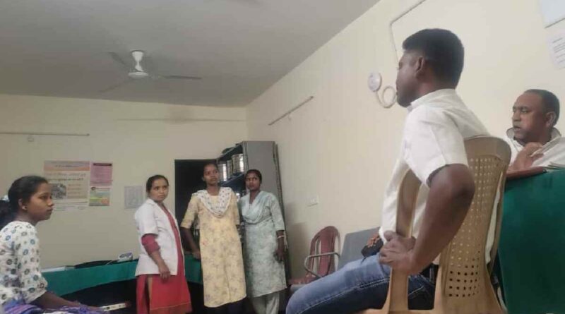 Officials conducting an inspection at hospital