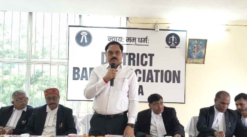 Deputy Commissioner addressing gathering