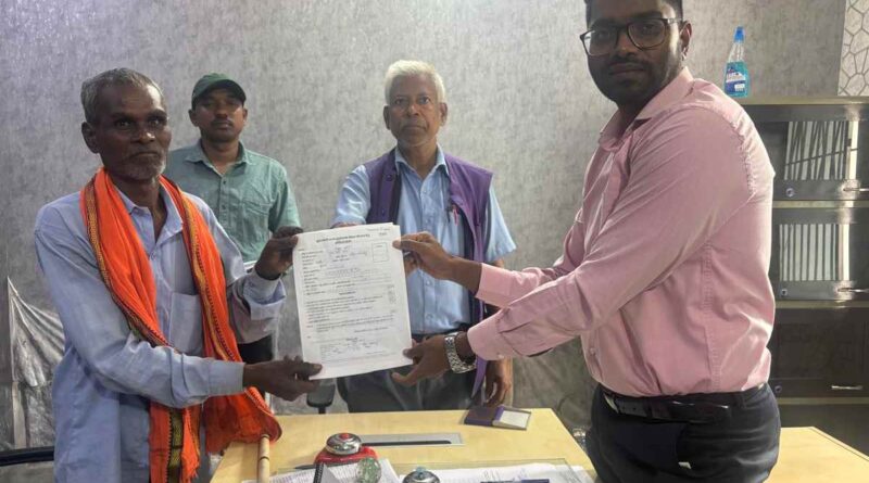 Kishun Bhagat receives benefits of govt schemes
